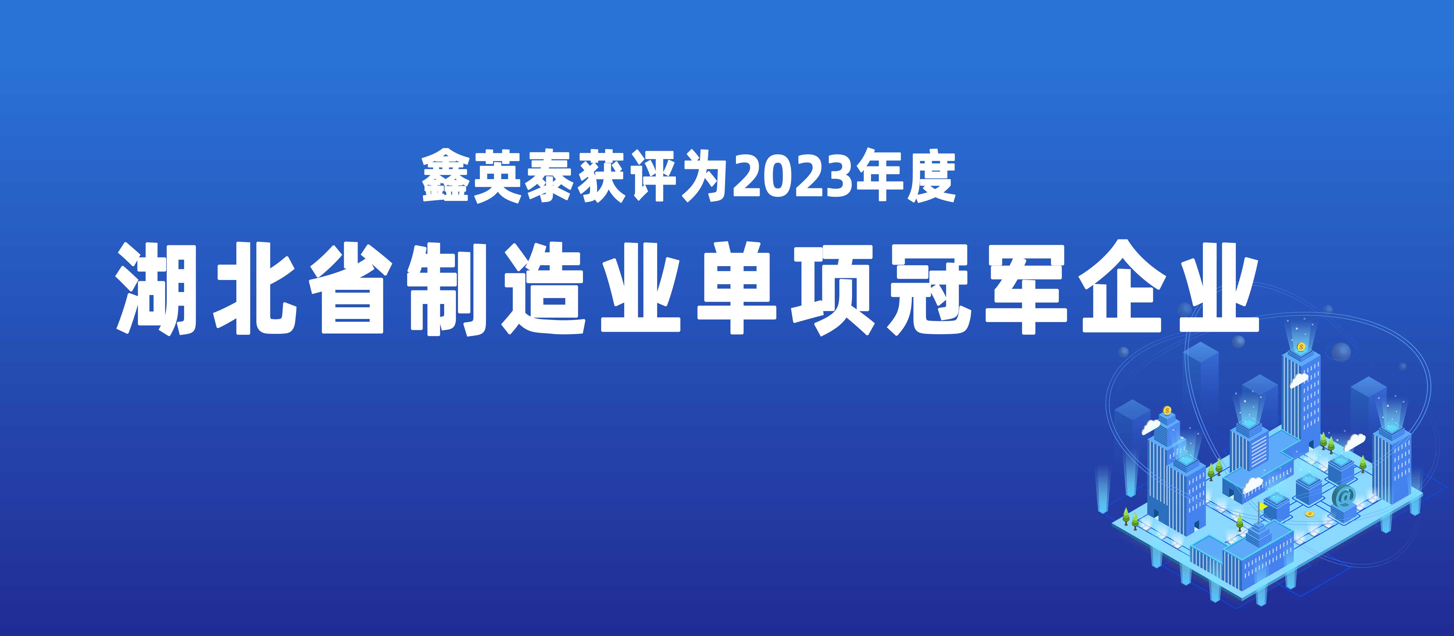 太阳集团www0638获评2023年度湖北省制造业单项冠军企业